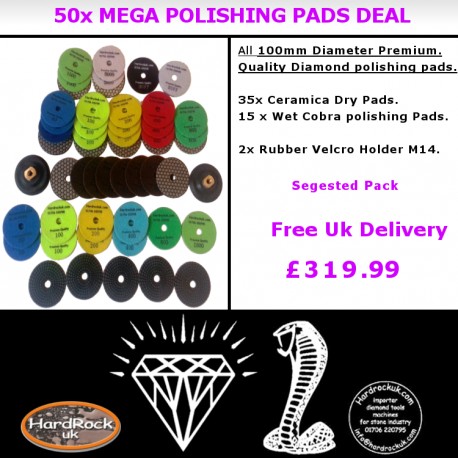 50 Polishing Pads MEGA DEAL (52 items)