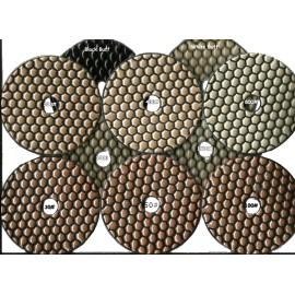 Dry Ceramica Diamond Polishing pads full set 10 mixed grits 100mm diameter