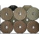 Mixed Set 10 almohadillas almohadillas de pulido de diamantes en seco de 100 mm velcro D respaldado