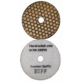Dry Ceramica Diamond Polishing pads White Buff Grit Only 100mm diameter