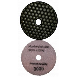 Dry Ceramica Diamond Polishing pads 3000 Grit Only 100mm diameter