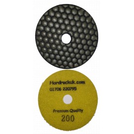 Dry Ceramica Diamond Polishing pads 200 Grit Only 100mm diameter