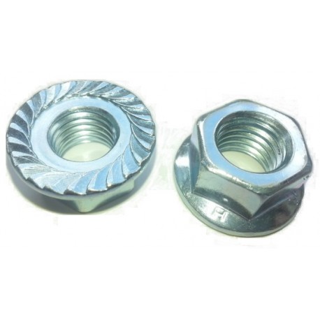 M14 YELLOW ZINC FLANGE NUTS SPINDLE NUTS