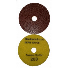 Wet Cobra Diamond polishing Pad 200 grit only 100mm diameter