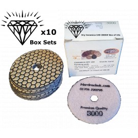 10x sec Ceramica polissage de diamants pads 3000