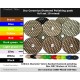 Dry Ceramica Diamond Polishing pads 3000 Grit Box of 10x 100mm diameter Lilac