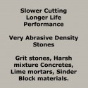 Cutting Very Abrasive Rough Stones (Flush cuts)